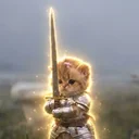 cat wif sword logo