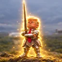 trump wif sword logo