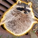 The Chubby Raccoon logo