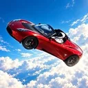 Flying Tesla Roadster🔥 logo