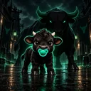 The Lil Black Bull logo