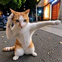 Karate Cat  logo